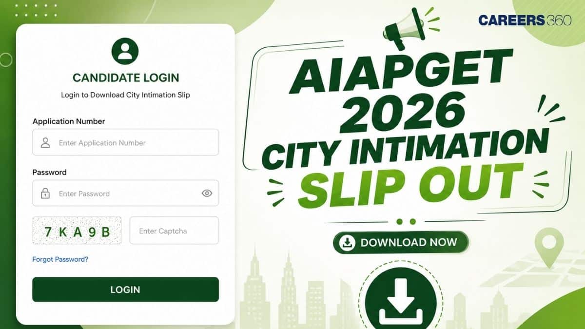 AIAPGET 2026 City Intimation Slip Out: Direct Link Here
